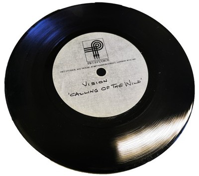 VISION 7'' Calling Of The Wild 1-SIDED PRT STUDIO ACETATE possibly Unique! rare