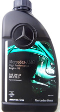 Mercedes Benz 229.5 0W-40 AMG Motoröl Original 0W40 Genuine Engine Oil 1Liter Mercedes Benz 229.5 0W-40 AMG Motoröl Original 0W40 Genuine Engine Oil 1Liter