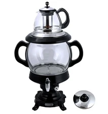 Electric Samovar Russian Persian Turkish Tea Maker Water Kettle Glass Teapot ...