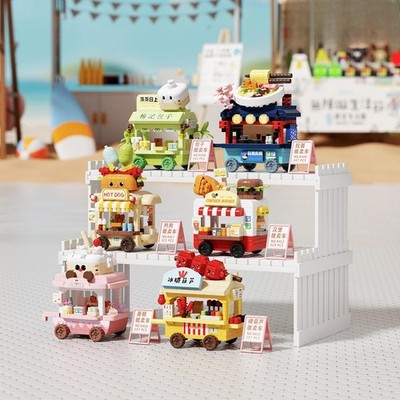 Stand Auto Restaurant Bau Baustein Set Ziegel MOC Kreativ Zum Selbermachen Spielzeug