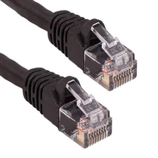 2 Ft. Cat6 550 Mhz UTP Snagless Ethernet Network Patch Cable, Black