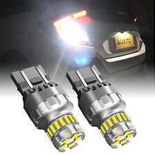 LED Backup Reverse Light Bulbs Back Up Super Bright White 7440 7443 Error Free