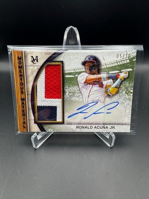 2025 Topps Museum Collection -Ronald Acuña Jr - 5/10 Jumbo Patch Auto - Braves
