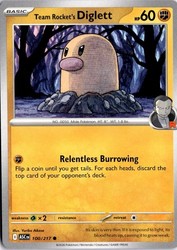 Team Rocket's Diglett 100/217 Mega Evolution: Ascended Heroes