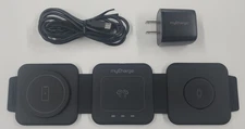 Mycharge 3-In-1 Qi Wireless Portable Travel Charging Pad for Wireless Devices