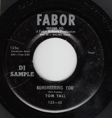 Tom Tall - Remembering You (7'') (Very Good (VG))