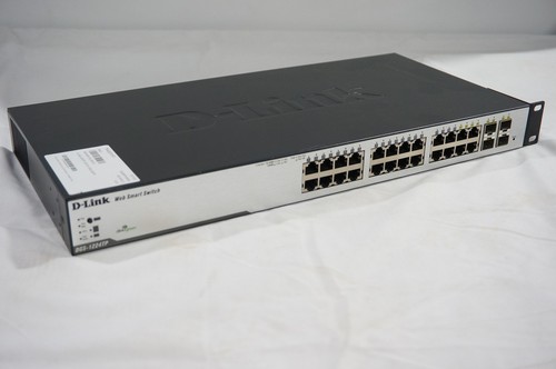 D-Link Web Smart Switch (DGS-1224TP) 24-Port Gigabit PoE Switch with 4 SFP Slots