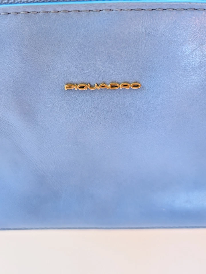 Bandolera PIQUADRO Tracolla en cuero azul Foto 4 de 4