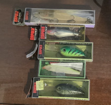New Rapala Lure Lot 5pc Countdown Original Finnish Minnow Crankin Rap Husky Jerk