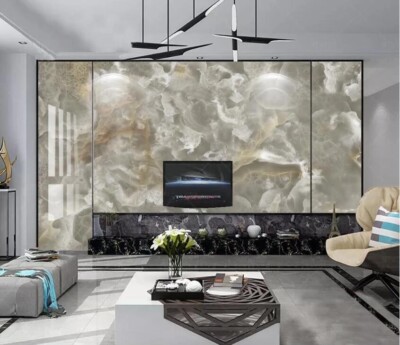 3D Marble Texture G9717 Wallpaper Wall Murals Removable Self-adhesive Honey