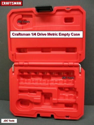 *EMPTY CASE* CRAFTSMAN 11pc METRIC 1/4 DRIVE RATCHET SOCKET SET - 第 2/2 張圖片