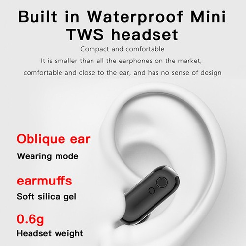 2 in 1 Smart Watch W/ Earbuds Smartwatch True Wireless Bluetooth Headsets Black - Zdjęcie 17 z 22