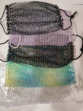 Multi Sequins Fashion Bling Face Mouth Cover Mask Washable Reusable MT