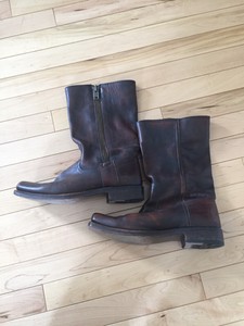 frye riding boots with zipper