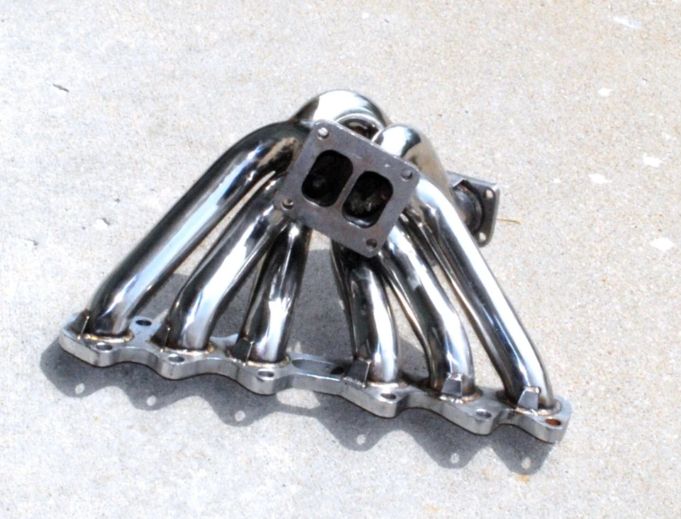 Stainless Steel Turbo Manifold FOR 93-98 Toyota Supra 2JZ-GTE MKIV US Model - Image 3 of 4