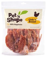 Pet 'n Shape Chik 'n Breast Jerky Dog Treats -  Assorted Flavor Names , Sizes 