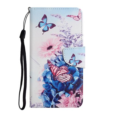Butterfly Flip Phone Case For Samsung A12 A22 A32 A52 A72 S8 S9 S10 S20 S21 S22 
