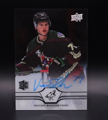 2020-21 Upper Deck Clear Cut Victor Soderstrom RC Rookie Auto #CC-VS