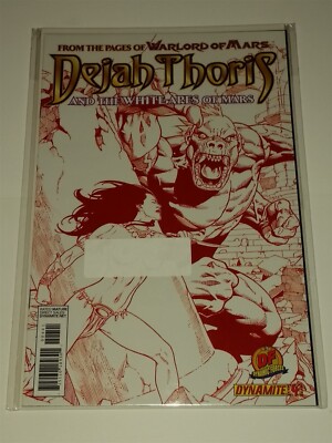 DEJAH THORIS WHITE APES OF MARS #4 DF VARIANT COA DYNAMITE JULY 2012 VF (8.0)