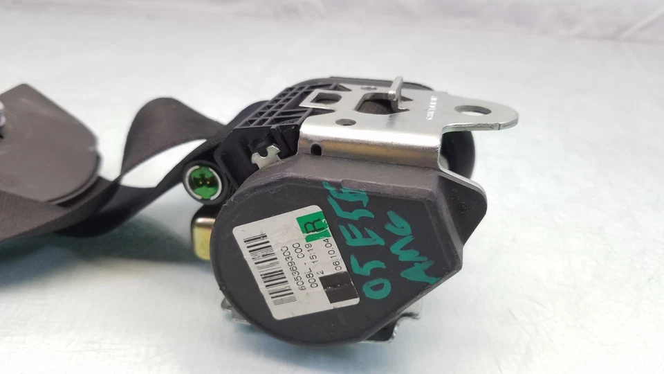 Mercedes-Benz W211 E500 E55 2005 2006 cinturón de seguridad del pasajero delantero derecho - negro Foto 3 de 4