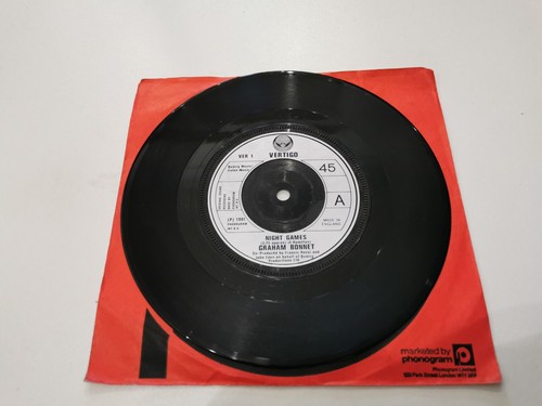 graham bonnet night games 7" vinyl record very good condition