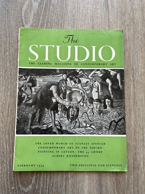 the studio. stanley spencer & eskimo art  . art magazine  feb  1954