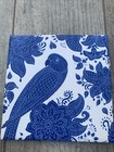 Blue Bird  Decorative Tile Decoupaged Home Decor/vase Or Plant Stand
