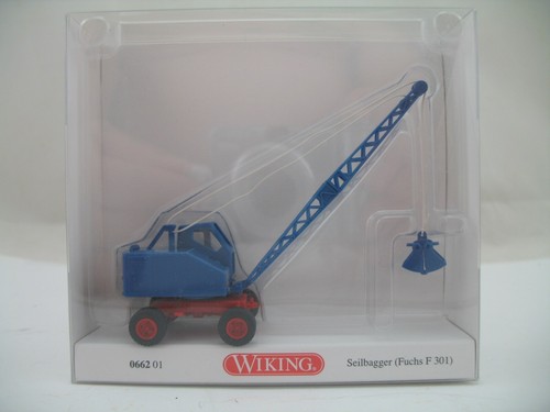 Wiking HO Modelo 0662 01: Excavadora de cuerda Fuchs F301, sin usar, en caja | Zustand: Used