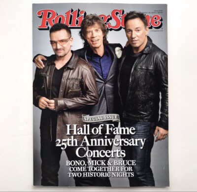 Rolling Stone Magazine Nov 2009 Hall of Fame Bono Mick Jagger Bruce Springsteen