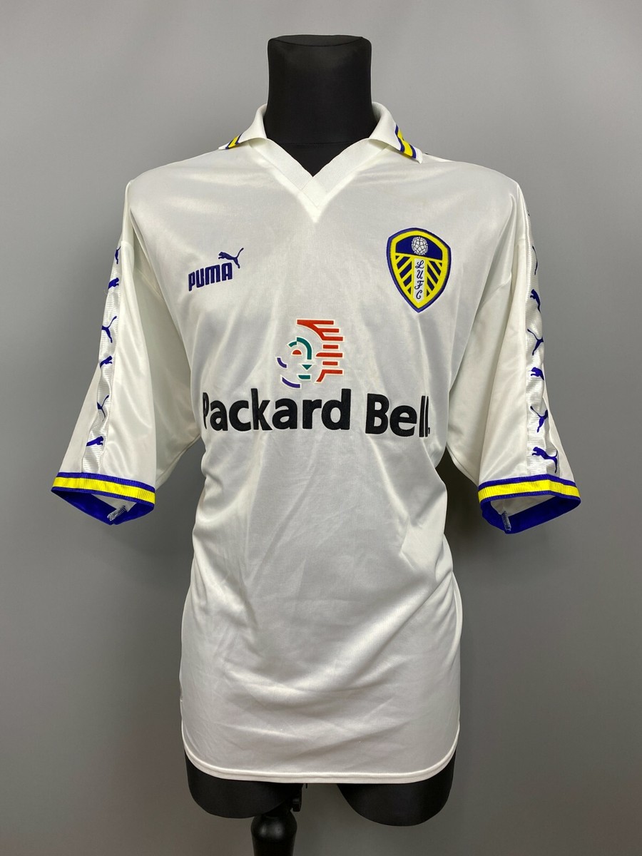 LEEDS UNITED 1998 2000 SHARPE HOME SHIRT FOOTBALL SOCCER JERSEY