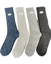 Sierra Socks Women’s Wool Wide Calf Crew Socks - Great for Outdoor Activities!