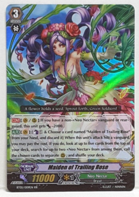 Bushiroad Cardfight Vanguard Maiden Von Steckdose Rose BT05/009EN RR Neo Nectar