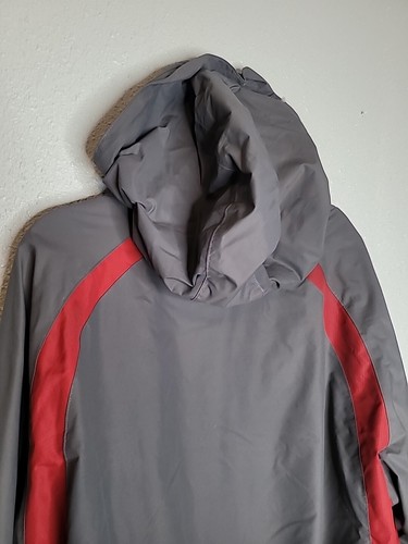Coleman Lightweight Full Zip Hooded Jacket Size X Large Gray/Red - Picture 9 of 9