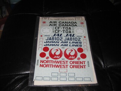 Boeing 747 Decal Sheet - Air Canada, Japan AL by Microscale Decal in  1/44 scale