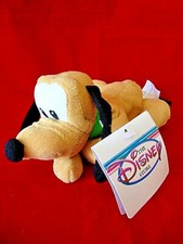 Disney Store  Theme Parks Vintage Mini Bean Bag "PLUTO" Plush Dog 9" New w/Tags
