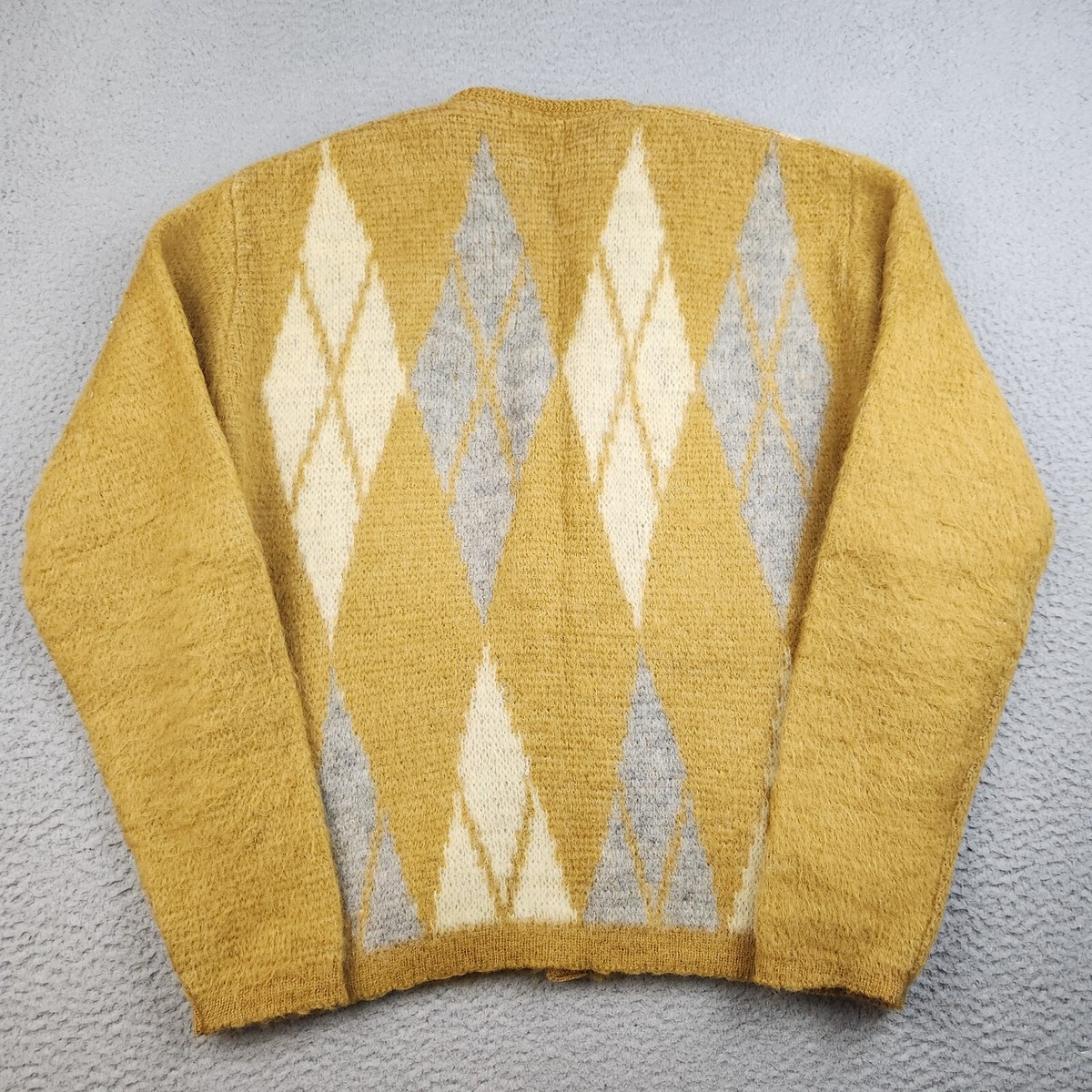 VTG 60s McGregor Kid Mohair Cardigan Sweater Medium Cobain