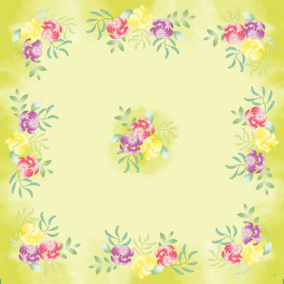 DUNI Dunicel Mitteldecken Soft Tropics 84x84cm