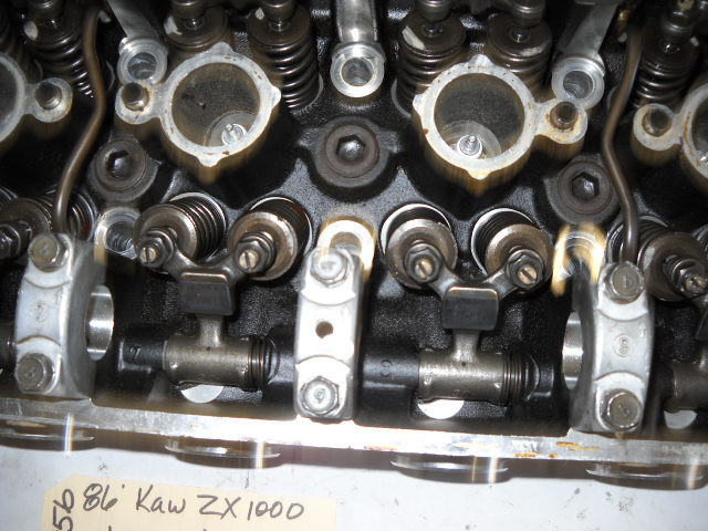 KAWASAKI 1986 ZX1000 HEAD W/VALVES AND ROCKER ARMS H-556 | eBay