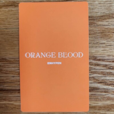 Ni-Ki Official Photocard Enhypen Orange Blood Engene Ver. Genuine