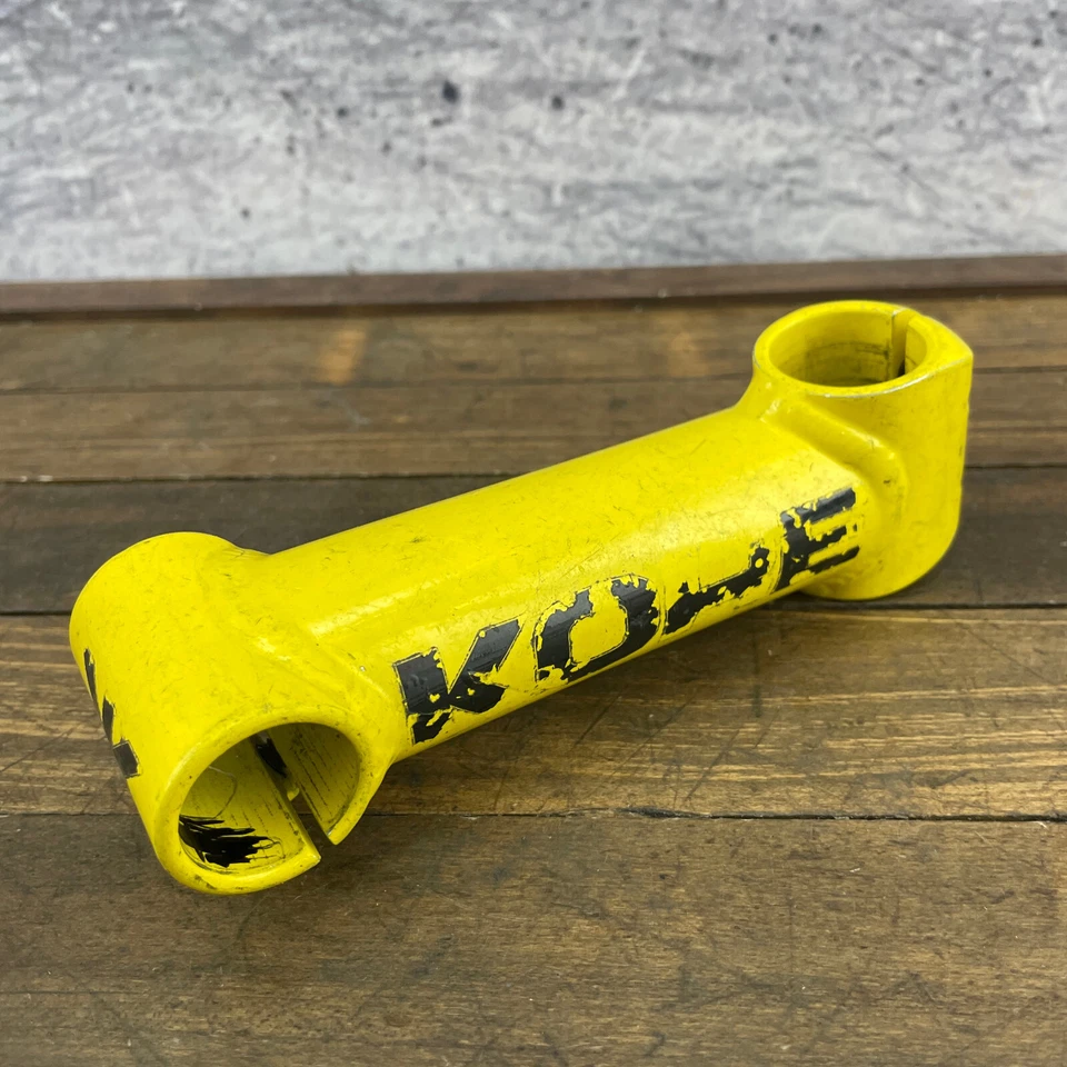 Vintage Kore Threadless Stem 1 1/8 In 135 mm 25.4 Clamp Yellow 90s MTB Aheadlite - Image 4 of 4