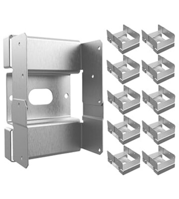 10PCS 4x6 Post Base for Concrete Heavy Duty w/ 1-inch Standoff for Pergola/Patio