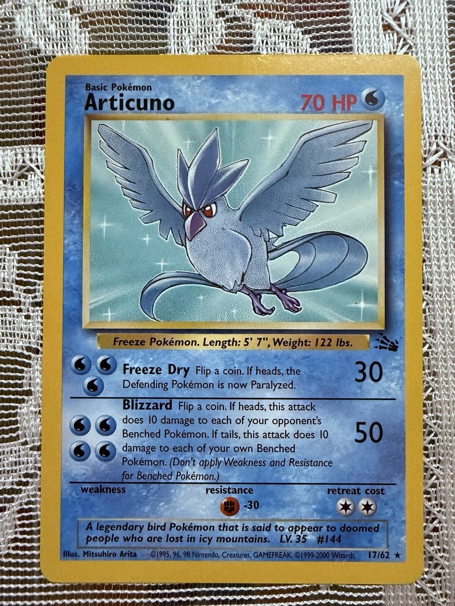 Australian Print* Pokemon TCG: 1999-2000 Red Logo Fossil Rare
