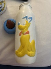 Vintage 1984 Evenflo Plastic Baby Bottle Walt Disney Mickey Mouse Pluto USA