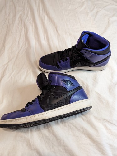 Nike Air Jordan 1 Retro Mid Dark Concord 2014 Men’s Size 12 US 554724-019 - Picture 3 of 15