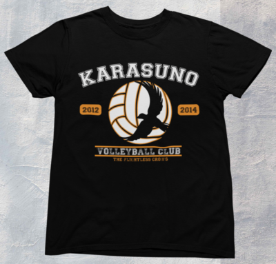 Karasuno Volleyball Team T shirt / Haikyuu T Shirt / %100 Premium