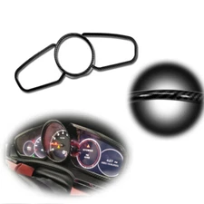 Carbon Fiber Style Dashboard Meter Covers Trim For 18+ Porsche Cayenne Panamera