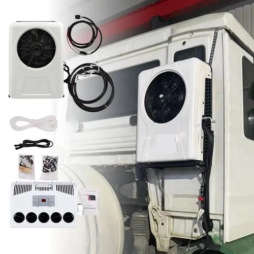 12V Split Air Conditioner 12000 BTU AC Kit Fit for Cab Semi Truck Bus Caravan RV - Picture 5 of 14