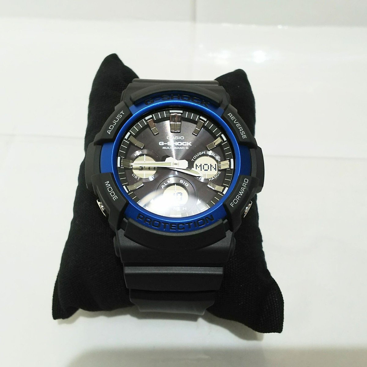 CASIO】G-SHOCK GAW-100B-1A2JF Black x Blue Outer box, inner