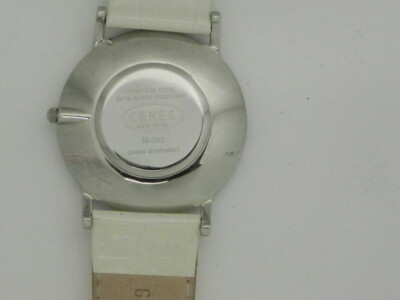 Womens Wrist Watch Silvertoned Glitter Ceres New York White  display picture 3