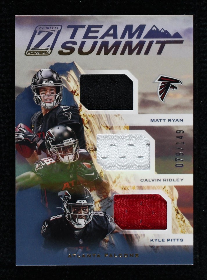 2021 Panini Zenith Calvin Ridley Kyle Pitts Matt Ryan #TS-AF - 1 of 2